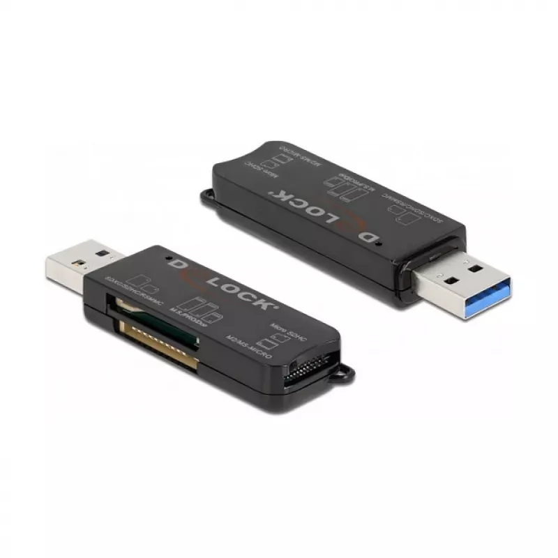 Kaardilugeja DeLOCK SuperSpeed USB SD, Micro SD, MS jaoks