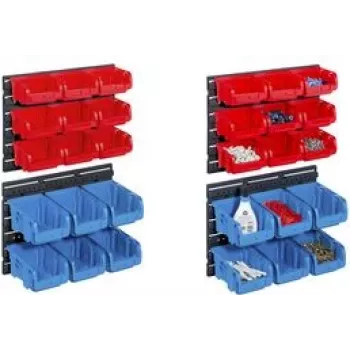 Hoiukastide komplekt allit ProfiPlus C 1+2/17 punane/sinine polüpropüleen kuumuskindel