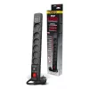 Liigpingekaitse ACAR W2436 Must 6 vahelduvvoolupistikut 230V 1,5 m