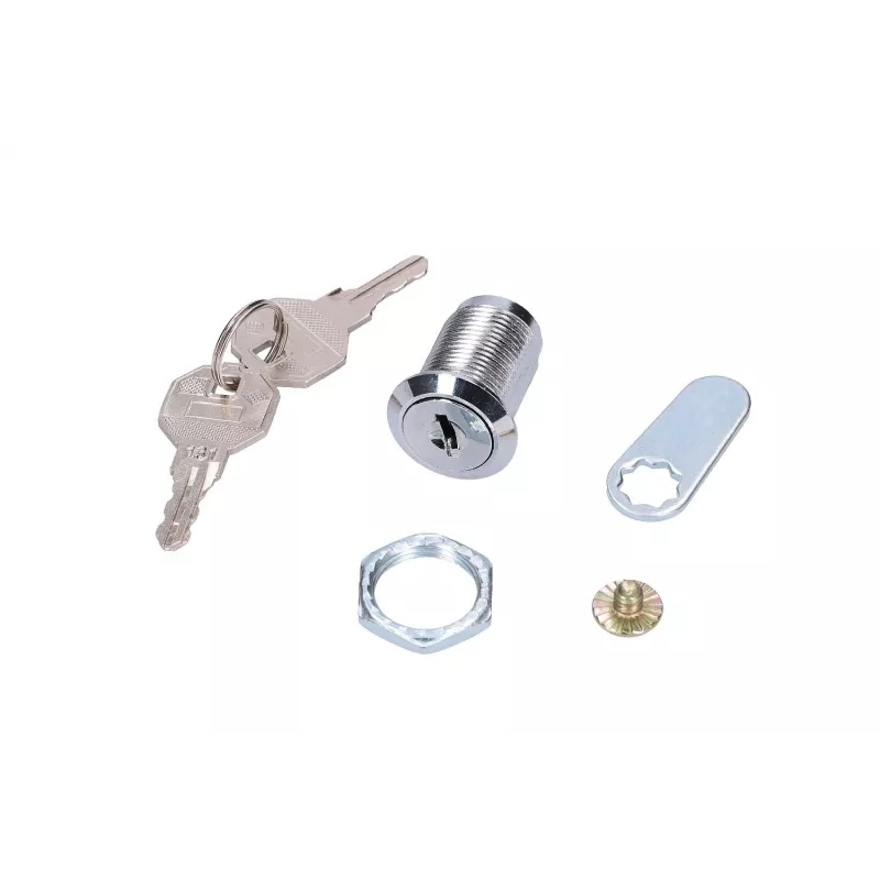 Ukse lukk Extralink ROUND LOCK FOR CABINETS, ümmargune kapiukse lukk, hõbedane