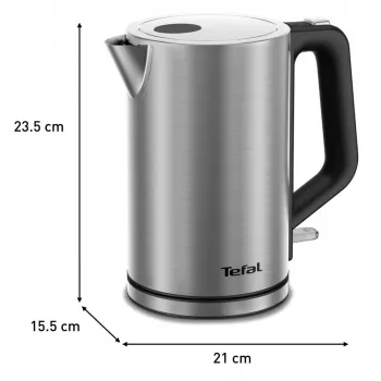 Elektriline veekeedukann Tefal KI513D10 roostevaba teras 1,7 L 2200 W, juhtmevaba, 360° alus