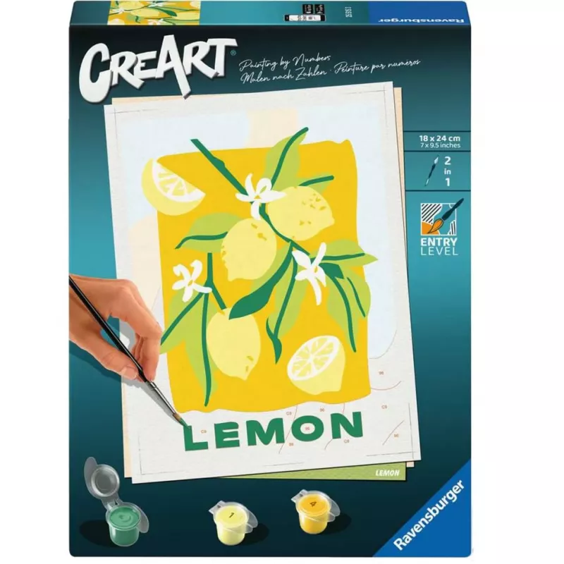 Ravensburger CreArt maalimiskomplekt – Sidrunid (disain 25515) lõuendimaali projektidele