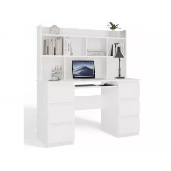 KUBA Kirjutuslaud komplekt + Extension Piece, valge