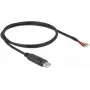 Delock - Jadamuundur - USB2.0 - RS-232 - Must (90524)