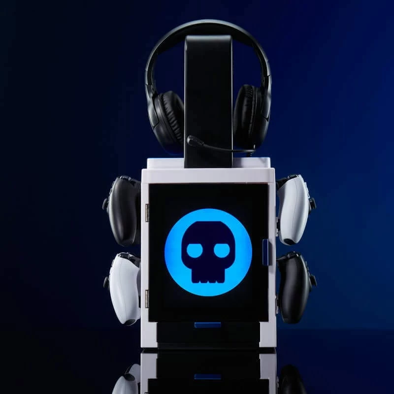 Numskull Games PS5 inspireeritud mängukapp, kettahoidja mängudele, PlayStation 5, Grau, juhtmega, 1 tk