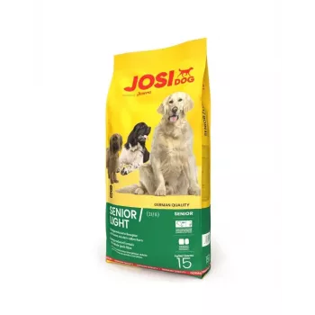 Kuiv koeratoit JOSERA JosiDog Senior/Light 15 kg — linnuliha, 21% valku, 8% rasva, madala rasvasisaldusega, gluteeni- ja sojavaba