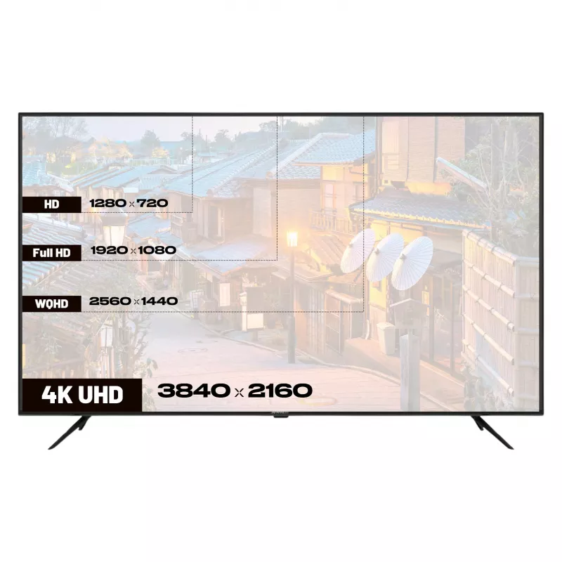 164,0 cm / 65 tolli (3840x2160) JAPANNEXT JN-IPS650UHD60F 16:9 IPS 60Hz HDMI USB WLAN kõlar must