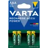 VARTA HR03 AAA laetav aku Accu Power 800 mAh 56703 laetavad patareid 4 tk Roheline