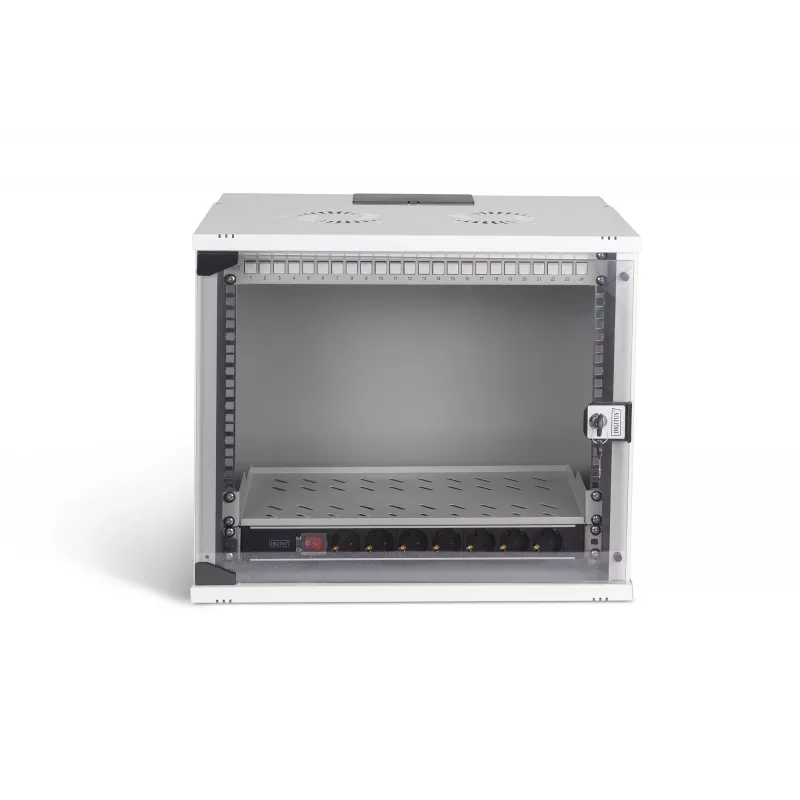 Seinale paigaldatav võrgukapp DIGITUS SOHO Pro 19 tolli 9U, 540 x 400 mm, IP20, võtmelukk, 60 kg