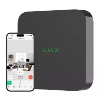 Continental Ajax DC 8 ch Must 8-kanaliga 4K (3840×2160) NVR, 25/30 kaadrit/s, SATA HDD kuni 16 TB, 100 Mbit/s, IP20