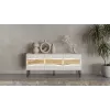 Cama INSERTO 3D TV-kapp 143.5x40x61.5 kašmiir + LED
