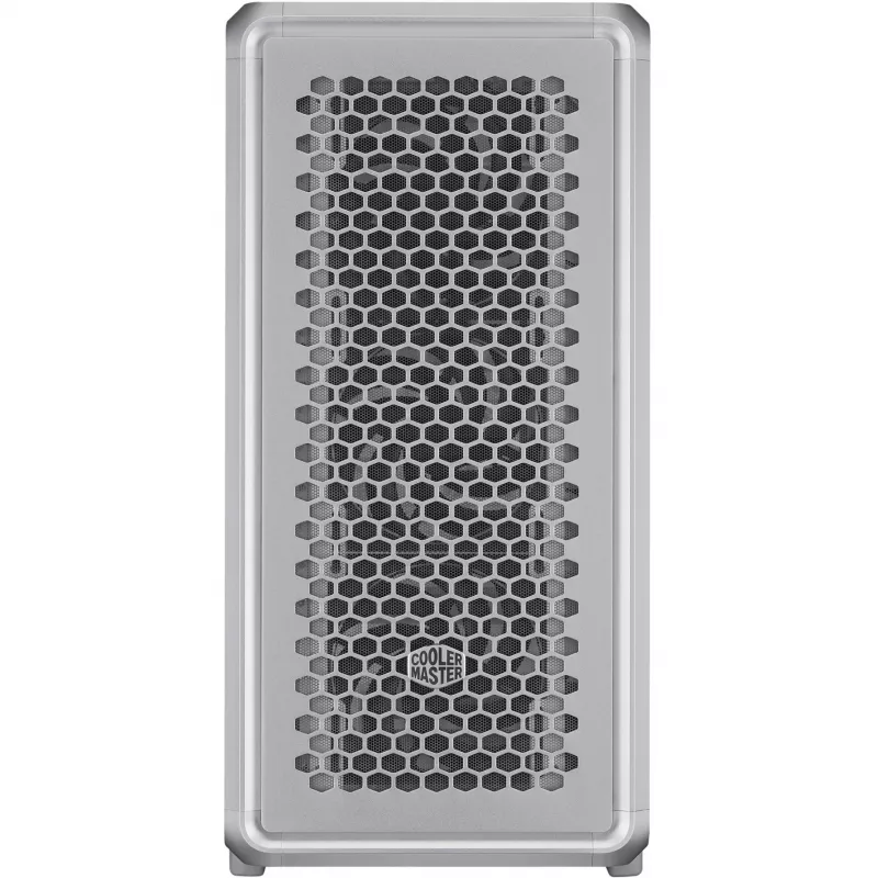 Arvuti korpus Cooler Master MasterFrame 600 Midi Tower hõbedane — ATX/Micro-ATX/ITX, karastatud klaas, toetab 3x140 mm esiventilaatoreid