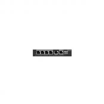 Hallatav PoE-lüliti RUIJIE RG-ES206GS-P — L2, 6x Gigabit RJ-45, 1x SFP, 4 PoE-porti (54 W eelarve), 12 Gbit/s, pilve kaudu hallatav