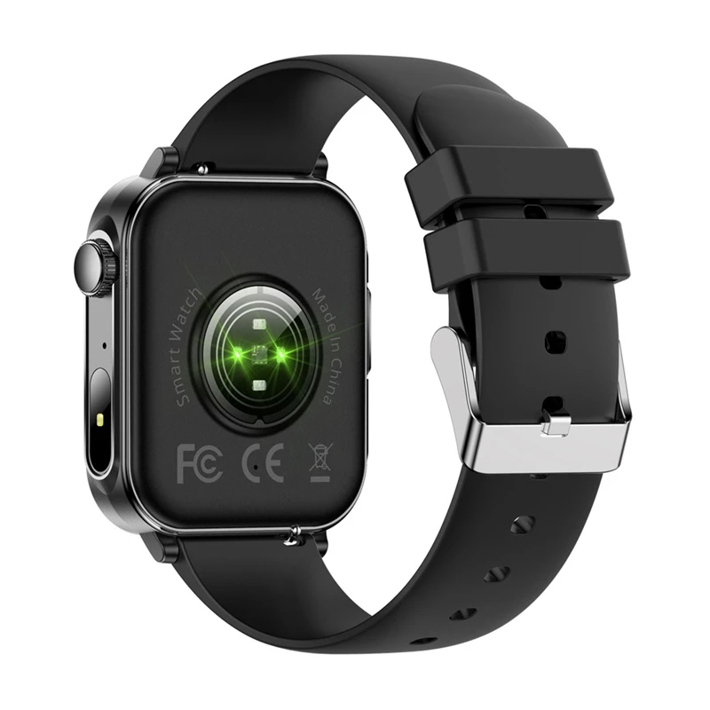 Smartwatch Colmi P80 must — randmel kantav, värvilise ekraaniga, tervise- ja aktiivsuse jälgimine