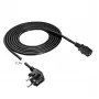 Akyga AK-PC-06A toitekaabel CEE 7/7–IEC C13, 3 m, must