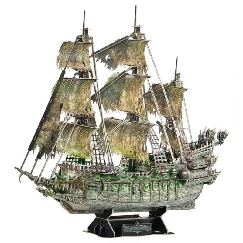 3D LED pusle Flying Dutchman mudel L526H, No name — kokkupandud valgustatud mudel
