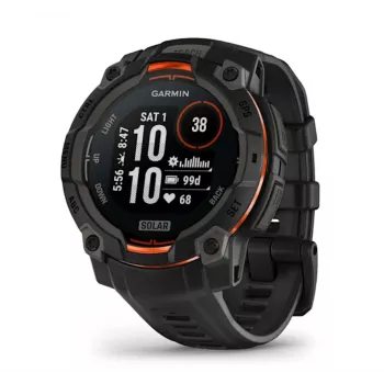 Garmin Instinct® 3 – 45 mm, päikeseenergiaga käekell Must