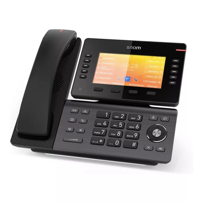 Snom D892M, IP-telefon, must, laua-/seinale paigaldus, Linux, TFT, 12,7 cm (5 tolli)