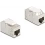 Keystone-moodul DELOCK 90718, lame RJ-45 pesa, hõbe/valge, 16,3×30,6×20,5 mm