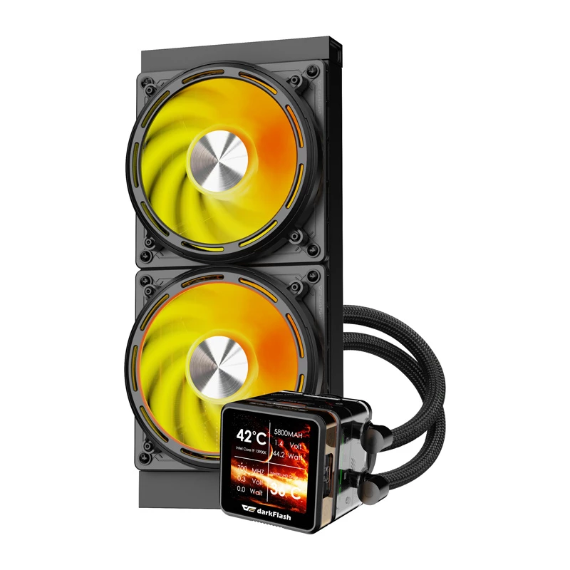 Protsessori vesijahutus Darkflash DE240 (must) — 240mm radiaator, AIO vedelikjahuti