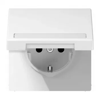 Schuko seinakontakt Jung LS1520BFNAKLWW kaitseklapiga, süvistatav, 16 A, 230 V