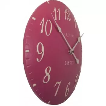 NeXtime klok 3084rz London Arabic, Ø34,5 cm, seinale, roosa/valge