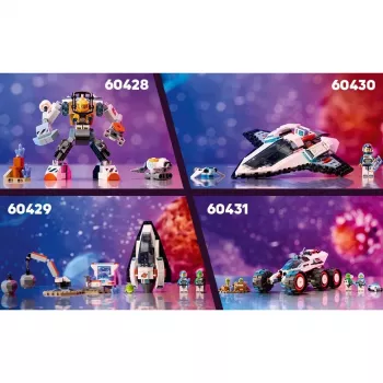 LEGO City ehituskomplekt Kosmoselaev 60430 — 240 detaili, 1 minifiguur, vanusele 6+, 170×220×40 mm