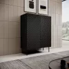 Riiulisüsteem cama meble ONDA 2D2SZ raamaturiiul 98×45×127 cm must