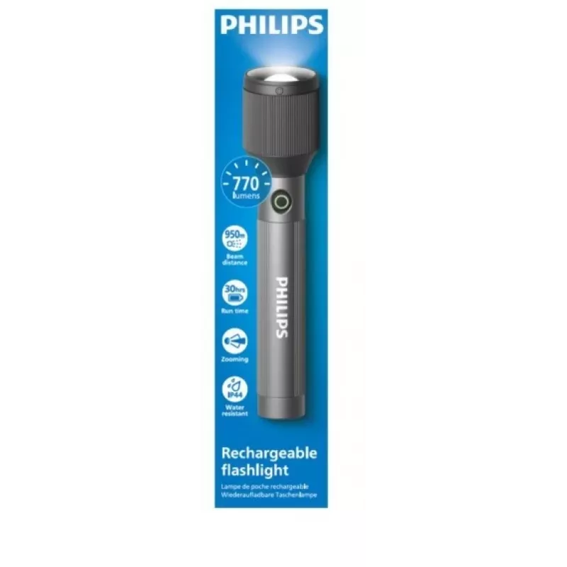 Taskulamp Philips taaslaetav USB-C 770 lm 3000 mAh