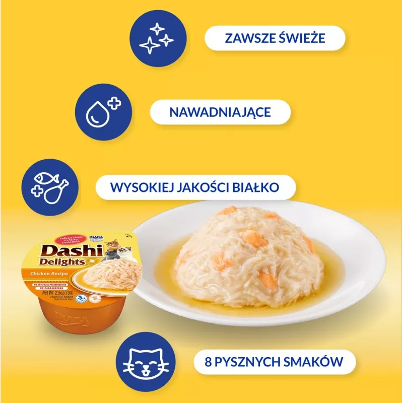 INABA Dashi Delights Chicken in broth - kassimaiused - 70g