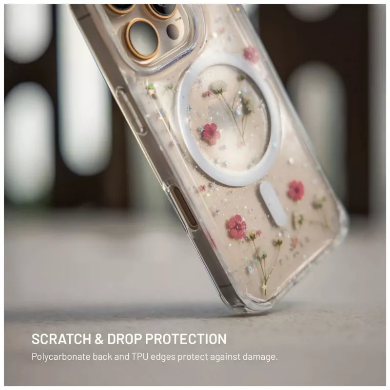 Tagakaas FIXED Apple iPhone Airile — TPU, MagBloom-ühilduv, Blush Plum