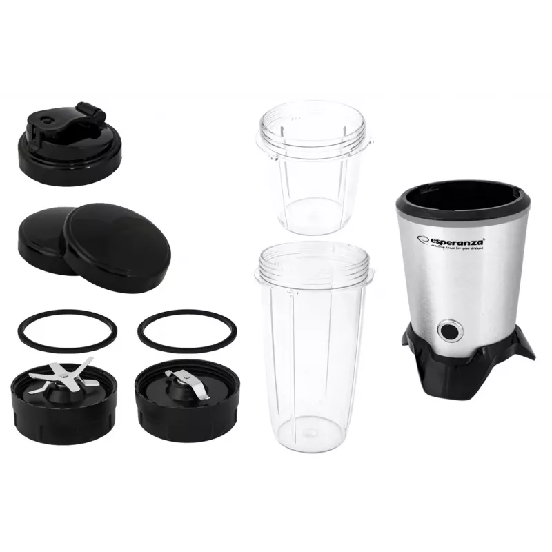 Esperanza EKM028 blender Lauapealne blender 1000 W Must, roostevaba teras