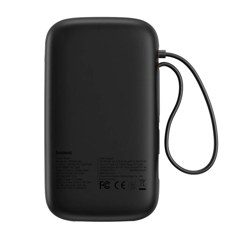 Baseus PPQD4-20C liitiumpolümeer (LiPo) 20000 mAh must