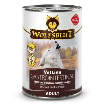 WOLFSBLUT VetLine Gastrointestinal Duck - märg koeratoit - 395g