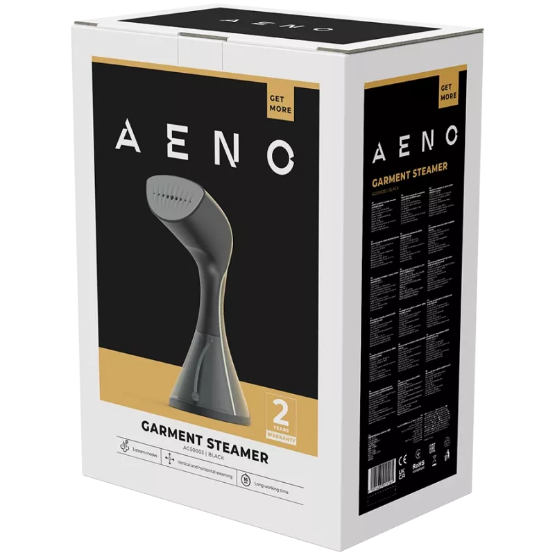 AENO Käsi-auruti GS3, 1500W, eemaldatav veepaak, 3 aururežiimi