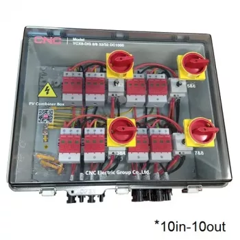 PV ühenduskarp CNC NV822553 DC 10-sisendiga 10-väljundiga IP66