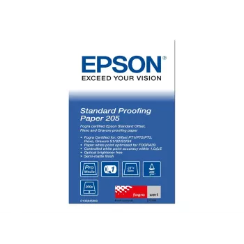 Epsoni standard-tõestuspaber, 24 tolli x 50 m, 205 g/m², 50 m, 61 cm, 61 cm (24 tolli), poolmatt, 200 µm, 205 g/m²