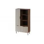 Raamaturiiul Cama Meble ALMERA Cama 4, pähkel/kašmiir, 90×42×165 cm