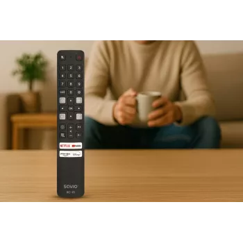 SAVIO universaalne TV-pult RC-15 TCL SMART TV jaoks, IR-juhtmevaba, must, ulatus 10 m