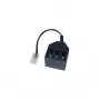 Helos - Telefonadapter - RJ-11 (M) to TAE-NFN (W) - 10 cm - Must