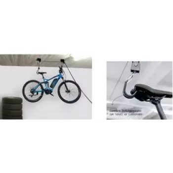 Jalgrattatõstuk FISCHER PROFIPLUS — kandevõime 57 kg, must