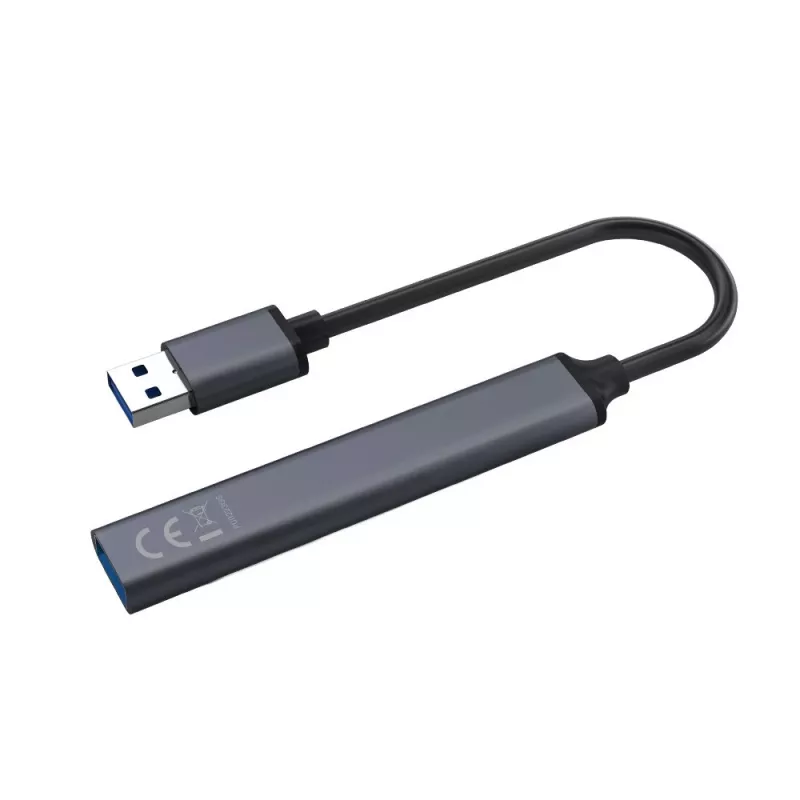 USB-hub SAVIO AK-70, 7-port USB 3.0, 4 kasutatavat porti, USB Type-A host, 5 Gbit/s edastuskiirus, garantii 2 aastat