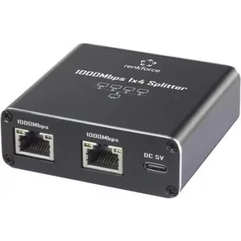 Renkforce RF-GES-400 võrgulüliti RJ45 4-port USB-toiteallikas (RF-6739680)