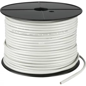 Wentronic Goobay CAT 5e võrgukaabel, F/UTP, hall, 100 m - CCA vasksegu, AWG 26/7 (keerutatud), PVC (68706)
