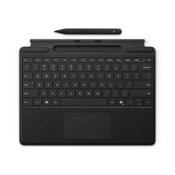 Klaviatuuri ja Surface õhuke Peni komplekt Microsoft Surface Pro — QWERTY-klaviatuuripaigutus, Microsoft Cover Port, must, ühildub mudelitega Surface Pro 11/10/9/8
