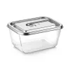 Caso klaasist vaakumkonteiner plastkaanega | VacuBoxx Stainless Steel XL | Läbipaistev