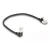 võrgukaabel DeLOCK RJ45 Cat.6A 0.25m Must