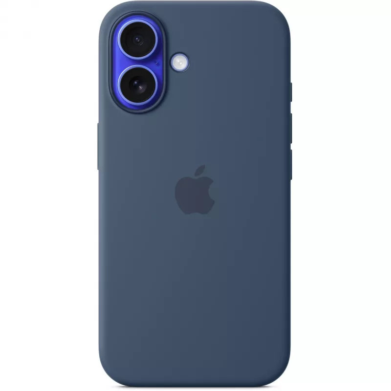 Silikoonümbris Apple iPhone 16 MagSafe Denim Cover sinine 6,1 tolli