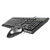 A4Tech KM-72620D - klaviatuuri ja hiire komplekt - USB - US - must