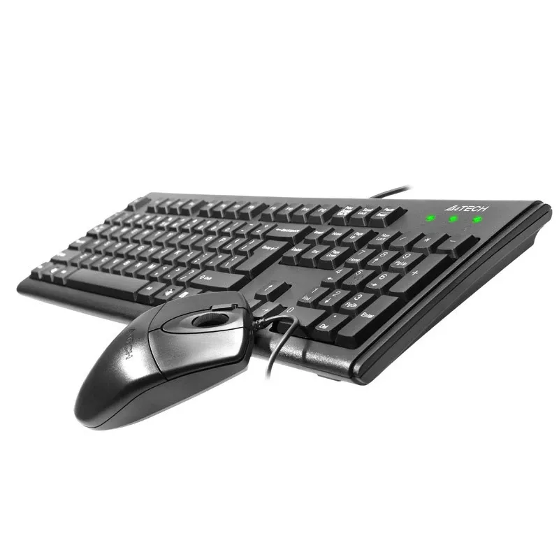 A4Tech KM-72620D - klaviatuuri ja hiire komplekt - USB - US - must